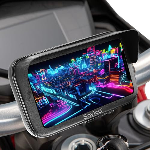 Porta cellulare moto bici impermeabile sistema unico di connessione rapida custodia con visiera antiriflesso compatibile con smartphone con schermo da 4 a 7,6 fissaggio manubrio infrangibile
