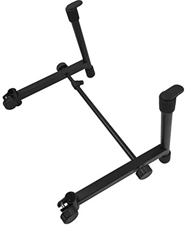 Nupaque Keyboard Stand | 2 Tier Keyboard Stand | Electronic Organ Holder Rack | Portable Piano Stand Musical Instrument Rack With Adjustable Height