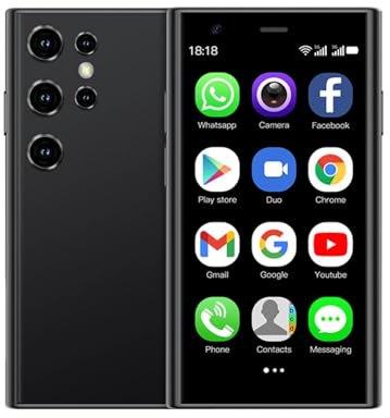 SOYES S23 Pro Mini Smartphone 3,0 Pouces Verre 3D Ultra Fin WiFi, Double Caméra, Téléphone de Poche pour Carte 3G, pour8.1, Meilleur Téléphone de Sauvegarde et
