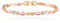 Richapex Gold Armband Damen 18K Vergoldet Elegant Tennis Armband für Damen Frauen Gold Armbänder Schmuck Geschenke mit Zirkonia