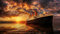 Holzpuzzle Erwachsene 1000 Teile Titanic Unter Dem Abendhimmel 75 * 50Cm