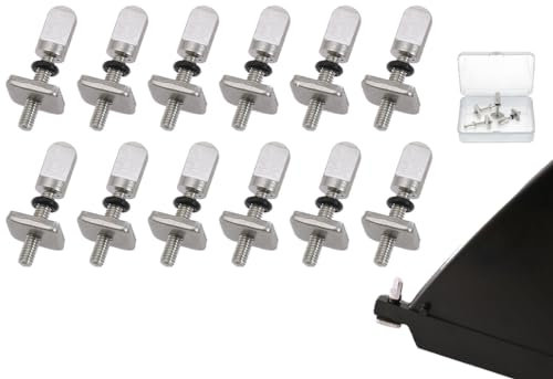 Kellegour 12 pcs Tornillo de Aleta para Sup,Tornillo de Aleta de Tabla de Surf,Tornillos de Aletas para Paddle Surf,Tornillo para Surf Longboard de Acero Inoxidable,para Longboard Sup,Tabla de Remo