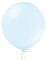 Luftballon XL 60 cm Latex Pastell Chrom Metallic Riesen Ballon Geburtstag Deko Party Bio Latex, Farbe:Ice Blue