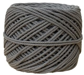 150 g/Stück, 24-fädiges Baumwoll-Leinengarn for Handstricken von Taschen, Hüten, Untersetzern, Kissen, Polstern, DIY, weiches, mitteldickes Häkelgarn(Smoke gray)