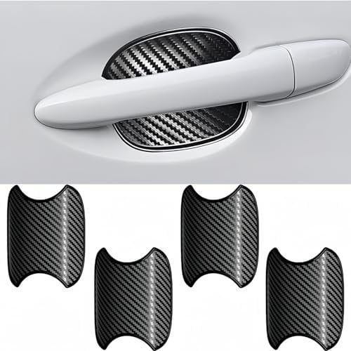 MEDZUK Kompatibel mit Skoda Karoq | Sportline 2017-2023 2024 Auto Türgriff Schutzfolie, Kratzfeste Lackschutzfolie Aufkleber Zubehör (4 Stücke)
