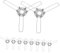 SKISUNO 10St Lampenfassung mit Federclip Federklemmen Lampenschirmfixierer Lampenadapter Lampenschirmklammern Lampenschirmhalter Lampenschirmklemmen für Pendelleuchte Galvanisiertes Eisen