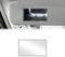 Adiwo Auto Sun Visor HD Makeup Mirror, Self-Adhesive Car Vanity Mirror, Universal Car Interior Cosmetic Mirror, Stainless Steel Car Visor Mirror, for Car Truck SUV Rear View Seatback Mirror,1PCS