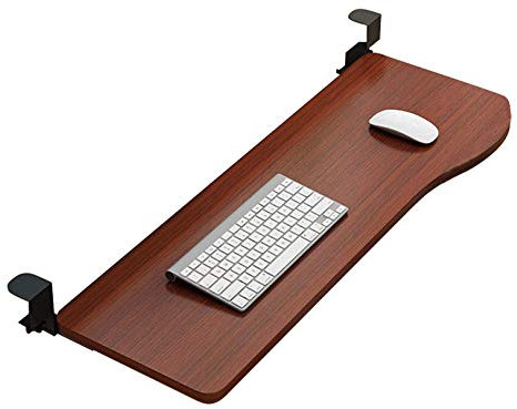 TWHZSAI Keyboard Shelf Ergonomics Keyboard Sliding Platform Under Desk Drawer For Keyboard With Mount Clamp On Keyboard Pull-Out Tray For Keyboard And Mouse