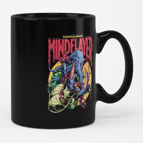 Dungeons & Dragons Licenza ufficiale Mind Flayer Tazza di caffè (Nero)