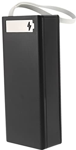 Gosera 16x18650 Battery Storage Box PD QC3.0 Quick Charge DIY Power Bank Box Case 18650 Battery Holder Box Black