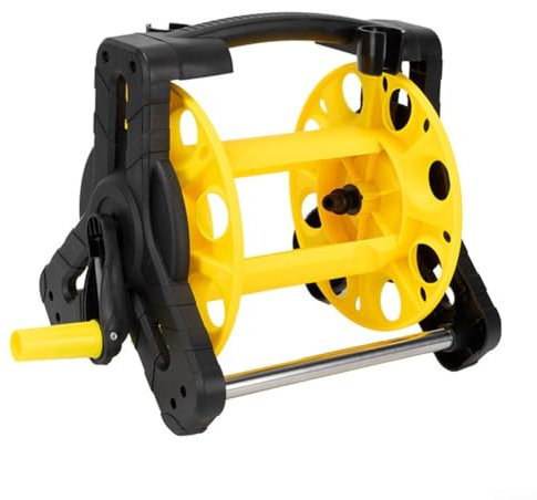 Enrouleurs de tuyau d'arrosage à fixation murale, 20 m, pour une utilisation efficace dans le jardin (jaune)