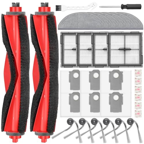 Pure Realm 32 Stück Zubehörset für Roborock Q10 S5+ Staubsauger,Ersatzteile Saugroboter Zubehör