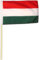 Fahne Flagge Ungarn 30 x 45 cm mit Stab