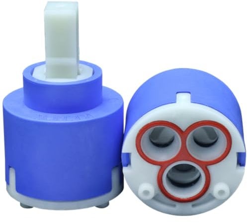 480036 Schläfer | Cartucho de grifo mezclador de 40 mm, cartucho de repuesto de cerámica con 2 patas, para grifos mezcladores monomando de cocina, baño, ducha y bañera