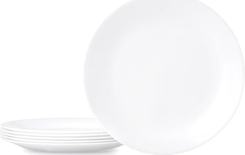 Corelle Corelle Winter Frost White Dinner Plates Set Tapones para los oídos 12 Centimeters Negro (Black)