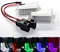 2X LED Module Fußraumbeleuchtung - weiß Rot SMD Modul Fußraum Set 3 (dunkelblau, blau)