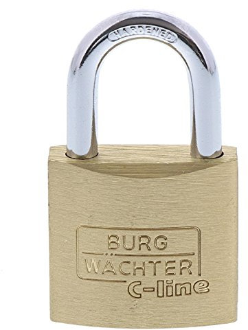 Burg-Wächter Vorhängeschloss, C-Line 222 25 SB, inkl. 2 Schlüssel, Bügelstärke: 4 mm