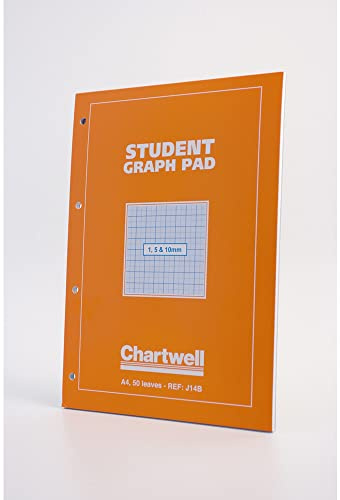 Chartwell Student Graph Pad A4 Orange Cover Ref J14BZ - Pack 10