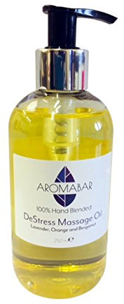 De-Stress Massage Oil 250ml with Lavender, Sweet Orange and Bergamot