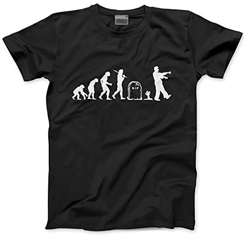 Evolution of a Zombie Men's Unisex T-Shirt - Black Large