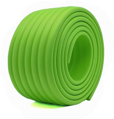 Multifunctional Furniture Edge Wall Corner Guard 2m Grass Green | high density NBR bumper, 2m x 8cm x 0.8cm, easy cut