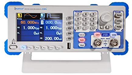 PeakTech P 4165-1µHz - 65MHz Arbitrary Waveform Generator,2-Kanal Arbiträrgenerator,200 MHz Frequenzzähler,Arbiträrer Funktionsgenerator,AM,FM,PM, PWM,FSK,TFT-Farbdisplay,Sweep/Burstfunktion
