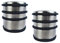 Hyfive Door Stopper Heavy Duty Stainless Steel Round Solid Door Wedge Stop Rubber Base Single Door Stop 2 Pack
