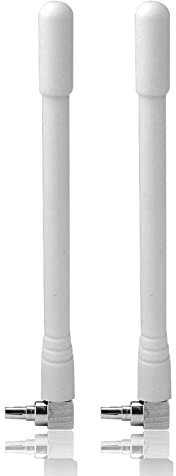 4G LTE Antenne CRC9, Andven 5DBI Mini Omnidirektionale Signalverstärker für WiFi Router Mobiles Hotspots 2G 3G 4G GSM WLAN (2 Pack x 12CM)