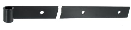 TIRARD Aufhängung rechts, quadratisch, gebohrt, Epoxidharz, Schwarz, Höhe: 40 mm x Dicke 6 mm, Ø 14 mm, Länge: 300 mm