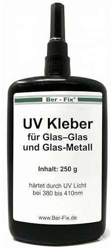 Ber-Fix UV Glaskleber niedrigviskos 250g Werkstattgröße | UV Glaskleber niedrigviskos 250g Werkstattgröße: Ber-Fix UV Glaskleber niedrigviskos
