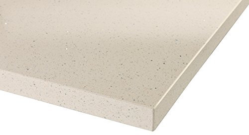 Maxtop - encimera de cuarzo modular para cocina 10cm x 10cm (Sample) blanco perla