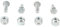 All Balls Racing 85-1044 Radbolzen und Muttern-Set