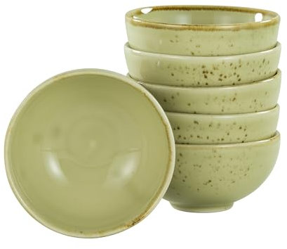 CreaTable 11,5 cm, Earth, 22084, Serie Nature Collection, 6-teiliges Geschirrset, Dipschale aus Steinzeug, spülmaschinen-und mikrowellengeeignet, Qualitätsproduktion, 300 milliliters