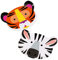 TalkingTablesZoo Animal PartyParty PlatesPack of 12Mixed Colours, Kidsfaceplates