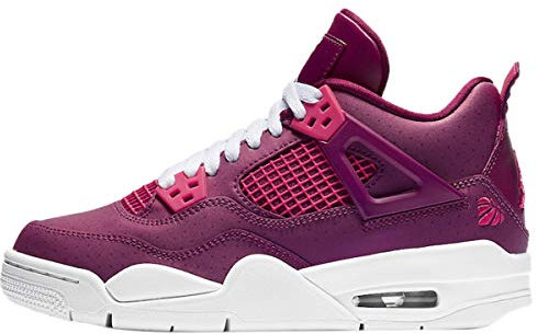Jordan 4 Retro GS, Zapatillas de Deporte Mujer, Multicolor (True Berry/Rush Pink/White 000), 38 EU