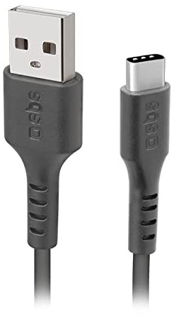 SBS Cavo per ricarica e trasferimento dati con connettori USB 2.0 e Type-C, lunghezza 3 metri