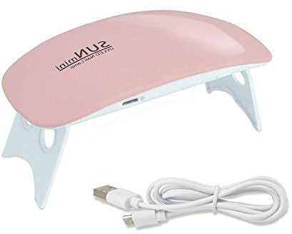 OcioDual 6W LED UV Nagellampe Lichthärtungsgerät Nageltrockner Maniküre Gel Acryl Pink