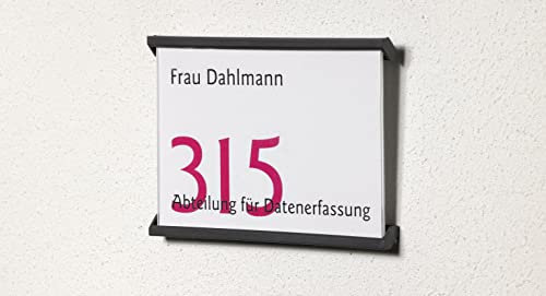Türschild Simplex (148x105mm) | Büro Türschild | Infoschild| Wandmontage| Büro