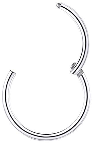 PROSTEEL 20G Nasenring Piercing für Jungen Mädchen 316L Edelstahl Piercing für Septum Daith Conch Helix Rook Ohr Brust 7mm Coole Nasenschmuck Nasenstecker