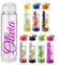 JC Personalised Custom Water Drink Bottle with Flip Straw And Fruit Infuser - Any Name, Word, Business, Sports, School, Promotional Merchandise