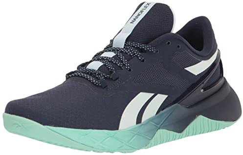 Reebok Women's Nanoflex Cross Trainer, Vector Navy/Opal Glow/Hint Mint, 5.5