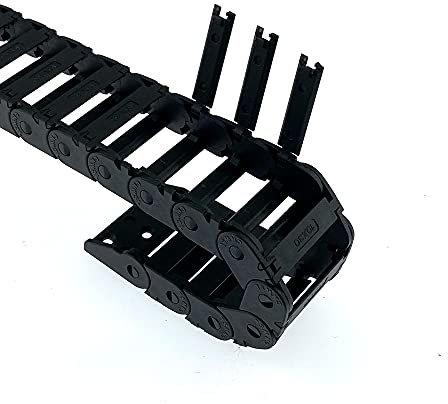 Veekaft Mini Schleppkette Innenmaße 10x30 mm Serienlänge 1000 mm Verstärkte Nylonband-Endverbinder Geeignet für 3D-Drucker und CNC (R18, 10x30)