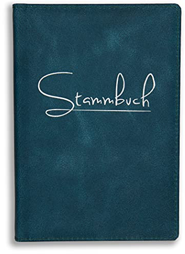 Stammbuch Leder Ocean Blau Stammbuch der Familie Maji Hochzeit