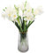 Hananona 10 Stück Künstliche Narzissen Blumen, Weiße Narzisse, Frühlingsblumen aus Kunstseide, Blumenarrangement für Zuhause, Hochzeit und Außen-Dekoration für die Haustür (10, Weiß)