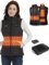 Gokozy Women's Heated Vest - Heating Jacket for Women with Battery Pack Lightweight women heated body warmer Electric Outerwear Vest for Ladies heated gilet(XXL)