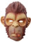 VALICLUD Lustige Smoking Monkey Head Maske Latex Vollmaske Party Prop Maskerade Maske für Halloween Dance Show Cosplay