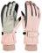 Handschuhe Damen Skihandschuhe Damen Touchscreen Winter Flauschige Thermo Wasserdicht Winddicht Fleece Warme Handschuhe Schnee Outdoor Sport Ski Snowboard Lauf Joggen Fahrrad MTB Motorrad (Rosa-2)