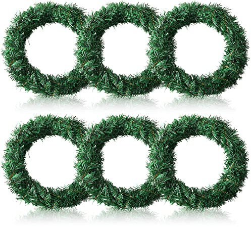 108 Fuß Weihnachten Girlande 6 Stränge Lametta Girlande Urlaub Dekorative Girlande Künstliches Grün Kiefern Girlande Weihnachtsbaumschmuck für Winter Draußen Innen Hochzeit Party Deko (Grün)