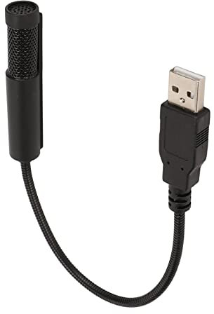 Yunseity Mini Microphone USB à Col de Cygne, Micro USB Omnidirectionnel à 360 DegréS pour Ordinateur, Ordinateur Portable, pour Skype, Jeux, RéUnion Zoom, Diffusion en Continu