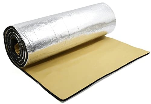 Lifemaison Insulation Deadener Mat 50cmx200cm Roll 10mm Car Sound Heat Insulation Cotton Sound-proofing Deadening Insulations Foam Mat Acoustic Panel